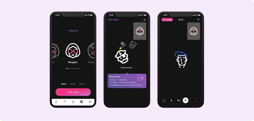 🎭 Mask Game — Relike's New Random Chat Experience