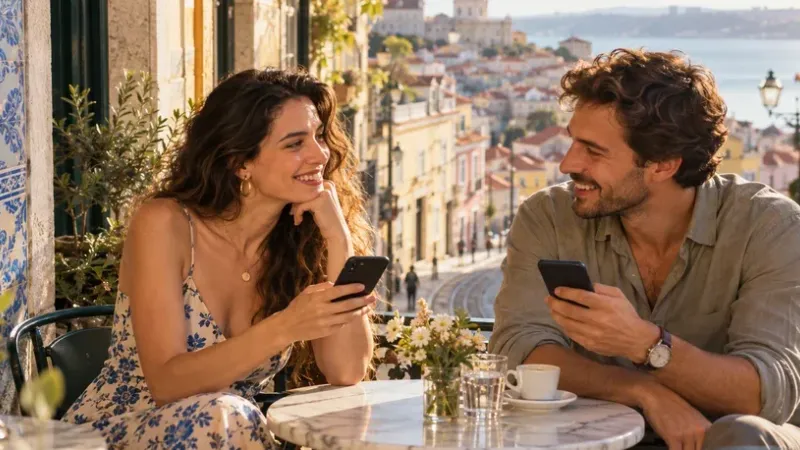 Chat de encontros em Lisboa: mensagens, segurança e planos reais