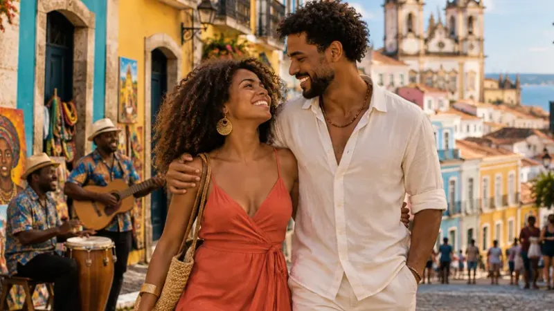 Guia de encontros em Salvador: chat, bairros e primeiro plano