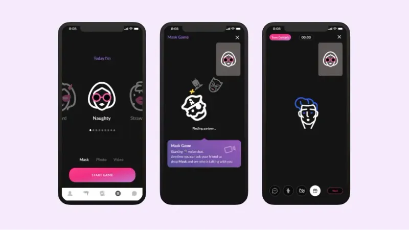 Mask Game : nouveau chat aléatoire pour rencontrer des gens